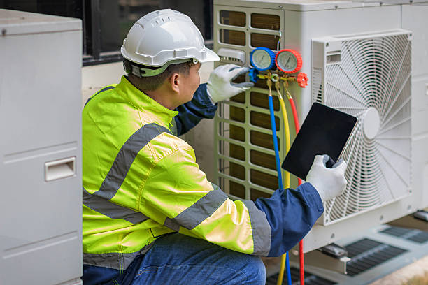 Professional Hvac technician working in Brookeville, MD